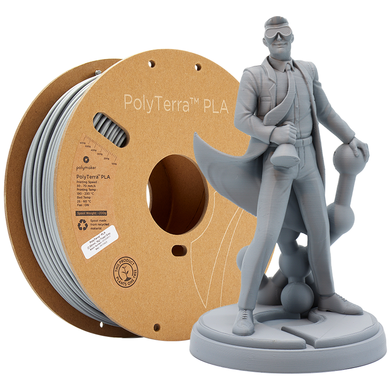 Polymaker PolyTerra PLA Fossil Grey